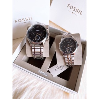 นาฬิกา Fossil set  BQ2469 His and Her Fenmore Midsize Chronograph