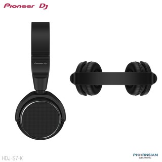 Pioneer HDJ-S7-K หูฟังดีเจ ตอบสนองย่านความถี่ 5kHz – 40kHz (สีดำ)