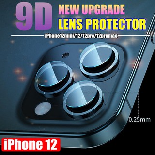 9D Camera Protector Glass For ฟิล์มกระจก เลนส์กล้อง iPhone 12 12Minni 12Pro Max iPhone12 กล้องหลัง ฟิล์มกระจกกันรอย Lens Screen Protector Glass For iPhone 11 11PRO Max X XR XS MAX Tempered Glass Camera Protective Film