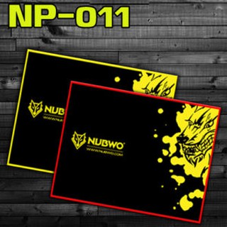 แผ่นรองเม้าส์ Mouse Pad (แบบผ้า) NUBWO NP011 Red