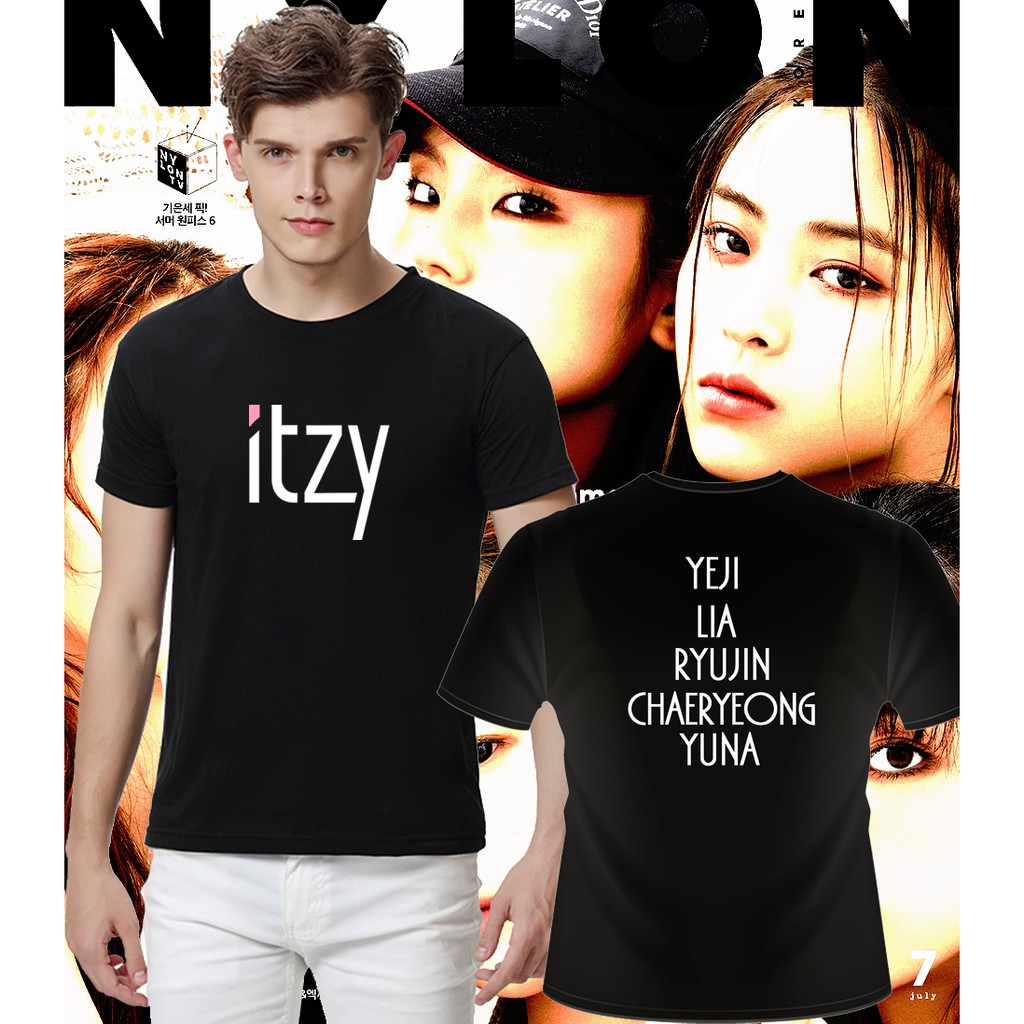 (KPOP) ITZY ปรับแต่งเสื้อยืด (เปลี่ยนชื่อ/เบอร์ได้)