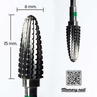 หัวเจียรเล็บ Typhoon 2-Way Bit Carbide 3/32 Coarse หัวเจียรคาร์ไบ พายุไต้ฝุ่น หยาบมาก