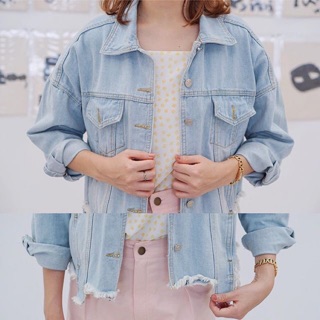 u_morestuff 🌟🌟Happy jacket jeans ชายตัด ทรงสวยมาก ! ผ้าหนากำลังดี อยู่ทรง ไม่บางนะคะ