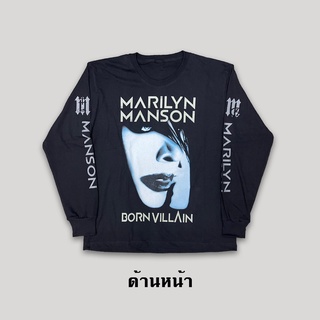 เสื้อยืดแขนยาววงร็อค (Marilyn Manson)