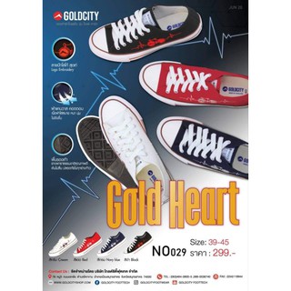 Goldcity.รองเท้าผ้าใบโกลด์ซิตี้​ ทรงสวย​ ไม่บีบหน้าเท้า​ เบอร์39-45​ 0029