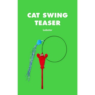 Pethroom x Wiggle Cat Swing Teaser ของเล่นไม้ตกแมว สำหรับแมว นำเข้าจากประเทศเกาหลี