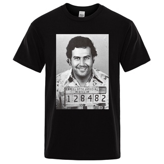 เสื้อยืด พิมพ์ลาย Pablo Escobar Colombian Drug Lord สไตล์สตรีท สําหรับผู้ชายS-5XL