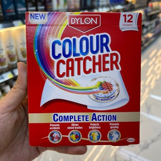 V-13 Dylon Colour Catcher แผ่นดูดสี ทำให้สามารถซักผ้ารวมกันได้ สีไม่ตก