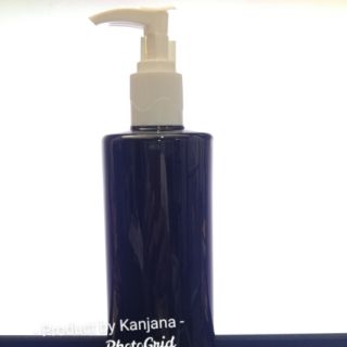 ขวดสวย พร้อมส่ง พลาสติก สีดำ- พร้อมหัวปั๊ม คลิปล็อค ขนาด 300ml สินค้าพร้อมส่ง