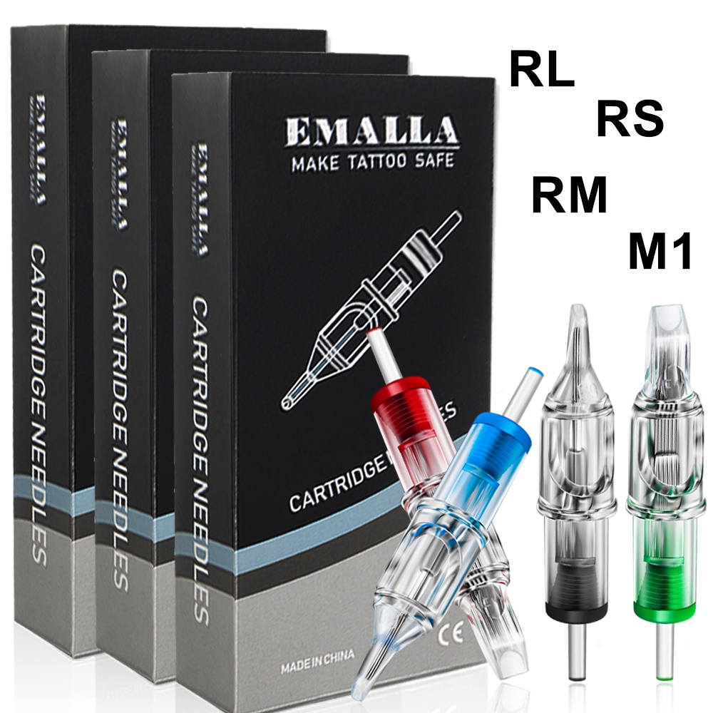 EMALLA Tattoo Cartridge Needles Disposable Sterilized RL/RS/RM/M1