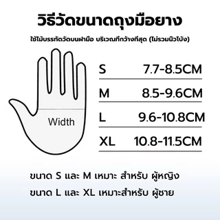 KitchenTalk ถุงมือไนไตร สีฟ้า ไม่มีแป้ง 100 ชิ้น