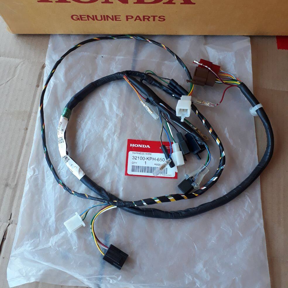 32100-KPH-650ชุดสายไฟแท้เวฟ125R รุ่นสตาร์ทมือ1ชุด อะไหล่แท้ศูนย์ฮอนด้า