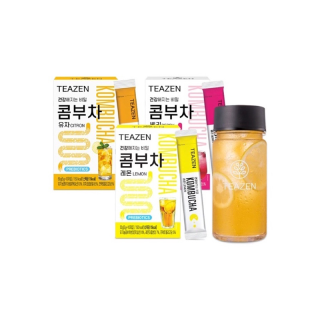 [โค้ด SSPQKC ลด 100] (แท้/พร้อมส่ง)ถูกที่สุดของจริงTeazen: ชาหมักจองกุกKombucha(1กล่อง10ซอง)