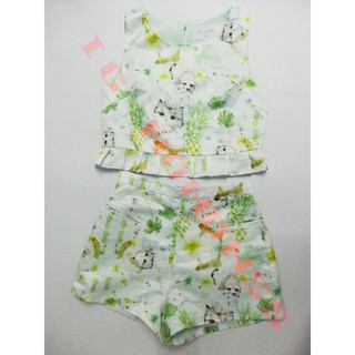 [USED] งานป้าย Valley Girl M ส่งฟรี ชุดเซทเสื้อ+กางเกงซิบหลัง มีประเป๋าหน้า2ข้าง