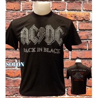 เสื้อวง AC DC วงร็อค ไม่มีตะเข็บข้าง คอฟิต ป้ายUSA เสื้อวินเทจ เสื้อทัวร์ วงร็อคต่างประเทศ