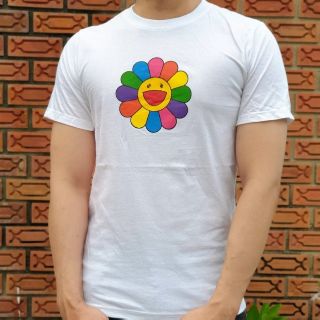 [เจอถูกกว่าเผาร้านได้] เสื้อยืดลายดอกไม้ MURAKAMI