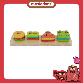 Masterkidz ของเล่นเสริมทักษะ ของเล่นบอร์ดไม้แสนสนุก Stacking Game Board