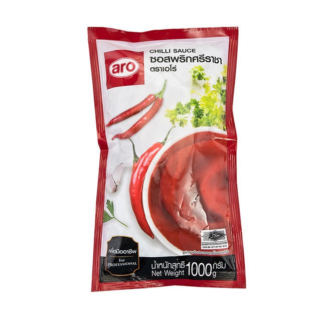 ซอสพริกศรีราชา ตราเอโร่ ขนาด 1000กรัม ARO CHILLI SAUCE SRIRACHA