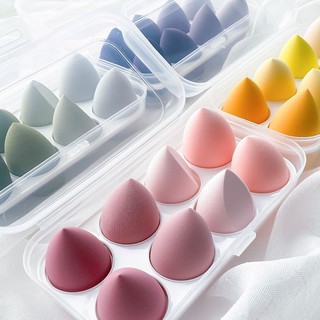 พร้อมส่ง SALE  ฟองน้ำไข่แต่งหน้า​  1​ Set​ มี​  8​ ชิ้น ฟองน้ำไข่ยักษ์