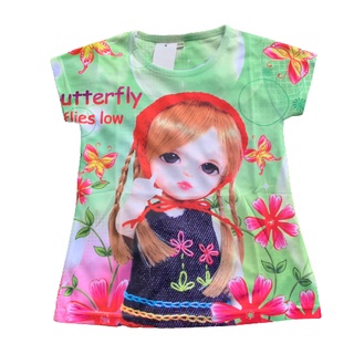 เสื้อเด็กผู้หญิง เสื้อตุ๊กตา ลายตุ๊กตา