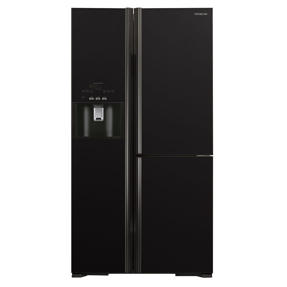 ตู้เย็น ตู้เย็น SBS HITACHI R-M600GP2TH GBK-50AP 21.1 คิว สีดำ ตู้เย็นและตู้แช่แข็ง เครื่องใช้ไฟฟ้า SBS REFRIGERATOR HIT