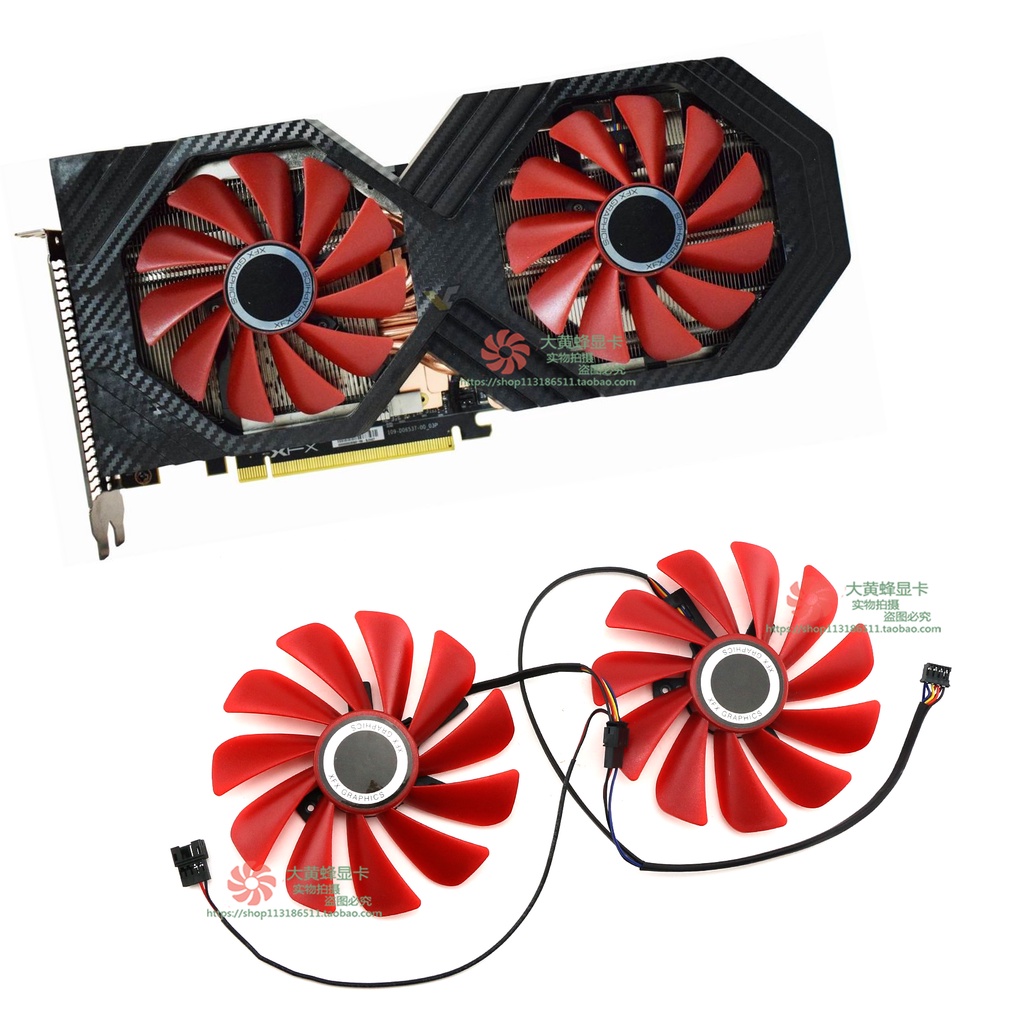 กราฟิกการ์ดหม้อน้ํา XFX ดูข้อความ RX Vega 56/RX Vega 56 8GB Double Edition กราฟิกการ์ดพัดลมระบายความ