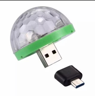 ไฟดิสโก้เทคUSB ควบคุมไฟด้วยเสียง LED Small magic ball 4W