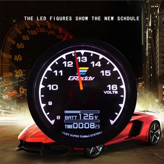 Greddy Racing Gauge 7 Color 1 Multi D/A LCD Digital Display Meter Oil Pressure/Oil Temp/Water Temp/Turbo Boost/RPM Gauge