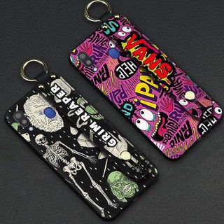 Graffiti Wristband Phone Case For Samsung Galaxy M20/SM-M205FD Shockproof For Woman Dirt-resistant Soft Case Back Cover