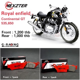 ผ้าเบรค Nexzter ใส่รถรุ่น Royal Enfield Continental GT