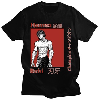 เสื้อยืดสีขาวเสื้อยืดแขนสั้น พิมพ์ลาย Grappler Baki Hanma Yujiro Anmie how dodesign สําหรับผู้ชายS-4XL