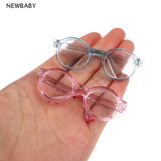 Newbaby แว่นตาตุ๊กตา กรอบกลม เลนส์ใส 6.5/9.5 ซม.