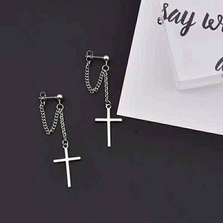 🎊พร้อมส่ง🎊 ต่างหู kpop แนวฮิปฮอบ สตรีท