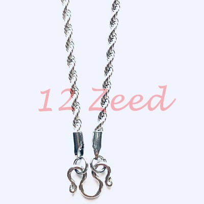 สร้อยคอห้อยพระสแตนเลส ลายเกลียวเพชร ขนาด 2 มิล สแตนเลสแท้ 100% สร้อยสวมคอ เครื่องประดับ stainless steel