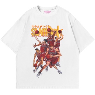 Neverdry | T-shirt | Oversize | Anime | Vintage | Slam Dunk 02 | Basic White