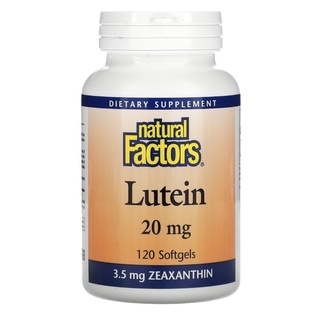 Natural Factors Lutein 20mg Zeaxanthin 3.5mg 120 ซอฟเจล