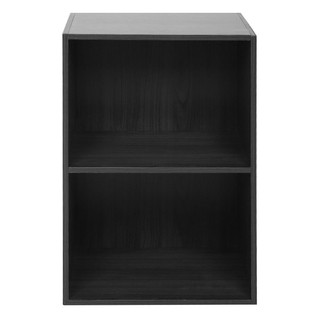 CABINET FURDINI WARP BLACK ตู้เตี้ยโล่ง 2 ชั้น FURDINI WARP สีดำ ตู้เก็บของ เฟอร์นิเจอร์เอนกประสงค์ เฟอร์นิเจอร์และของแต