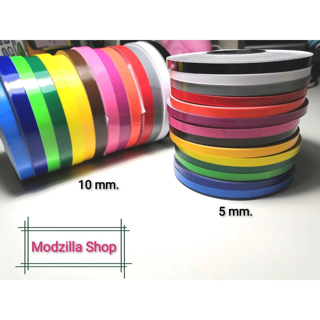 เทปตัดขอบ เทปตีเส้น PVC สี ขนาด 5,10 มม. ยาว 16 หลา