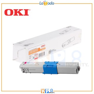 OKI C310M สีแดง (2K) - Magenta Toner Cartridge p/n 44469756 - (Genuine guarantee) สินค้าแท้รับประกันศูนย์