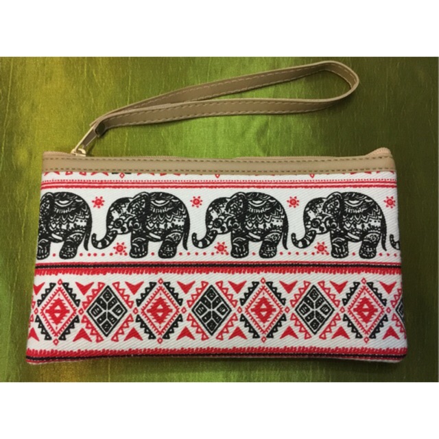 กระเป๋าลายช้าง​ผ้าเเคนวาส​ ของฝากชาวต่างชาติ​Thai​souvenirs ราคา ถูกที่สุด ดีลบีเคเค รูปภาพหลัก