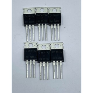 D45H11G (PNP) 10A 80V  SILICON POWER TRANSISTORS(แพ็คละ5ตัว)