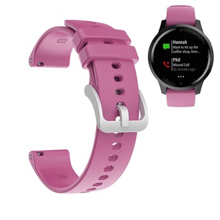 สายนาฬิกาข้อมือยาง 18 มม. สําหรับ Garmin Venu 2S Vivomove 3S Vivoactive S 4S