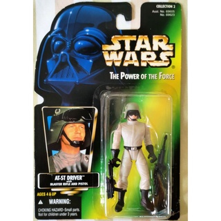 Star Wars Power of the Force Green Card AT-ST Driver Action Figure 3.75"