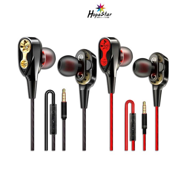 QKZ CK8 หูฟังอินเอียร์ 2 Dynamic Driver มีไมโครโฟน เบสแยกเสียงได้ดี ชัดเจน เบสหนัก อิมแพคแน่น จัดจ้า