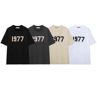 เสื้อยืดแขนสั้นลําลอง พิมพ์ลาย FEAR OF GOD 1977 สําหรับผู้ชาย และผู้หญิงS-5XL