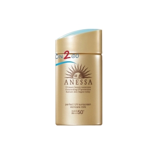 สูตรใหม่ SHISEIDO ANESSA Perfect UV Sunscreen Skincare Milk SPF 50+ PA++++ กันแดดเนื้อน้ำนม บางเบา