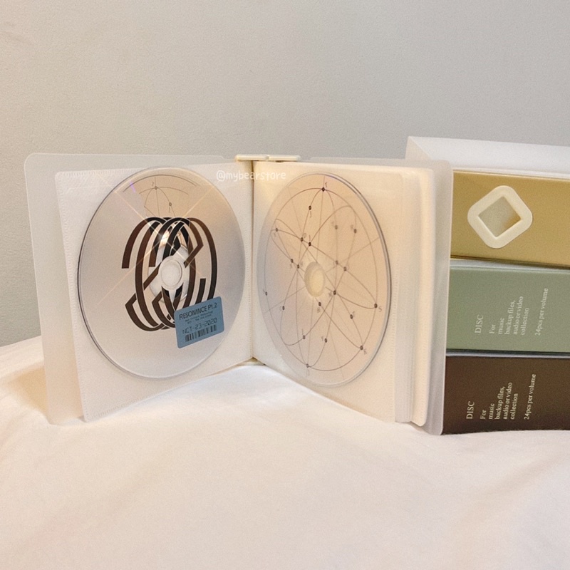 ส่งจากไทย 🍶 กล่องใส่ CD DVD (24แผ่น) อัลบั้มใส่ซีดี เก็บซีดี แฟ้มเก็บแผ่น cd แฟ้มใส่ซีดี