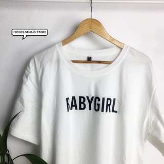 "Babygirl" เสื้อยืดสกรีน สวมใส่สบาย