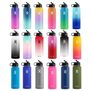 Hydro Flask ขวดน้ําสุญญากาศ สเตนเลส ปากกว้าง แบบพกพา ขนาด 32 ออนซ์ 40 ออนซ์