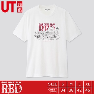 เสื้อยืดเสื้อยืดวันพีซ Uniqlo UT - One Piece Film Red 00